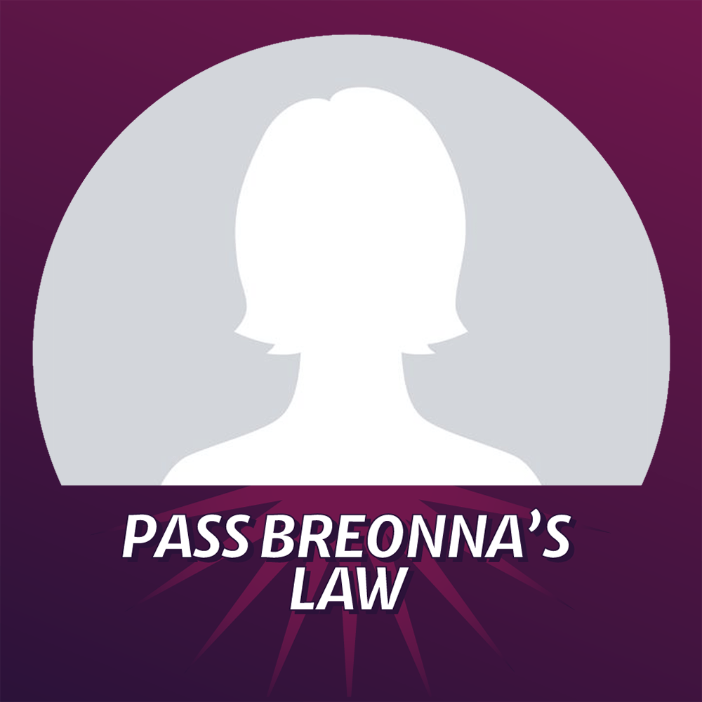 Facebook frame for the campaign to pass Breonna's Law.